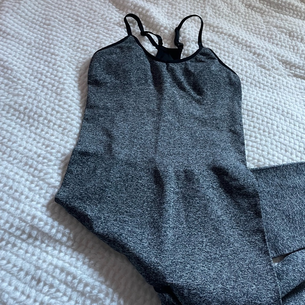 PINK | Women’s Seamless Workout Onesie in Pure Black Marl | NWOT - Picture 7 of 14